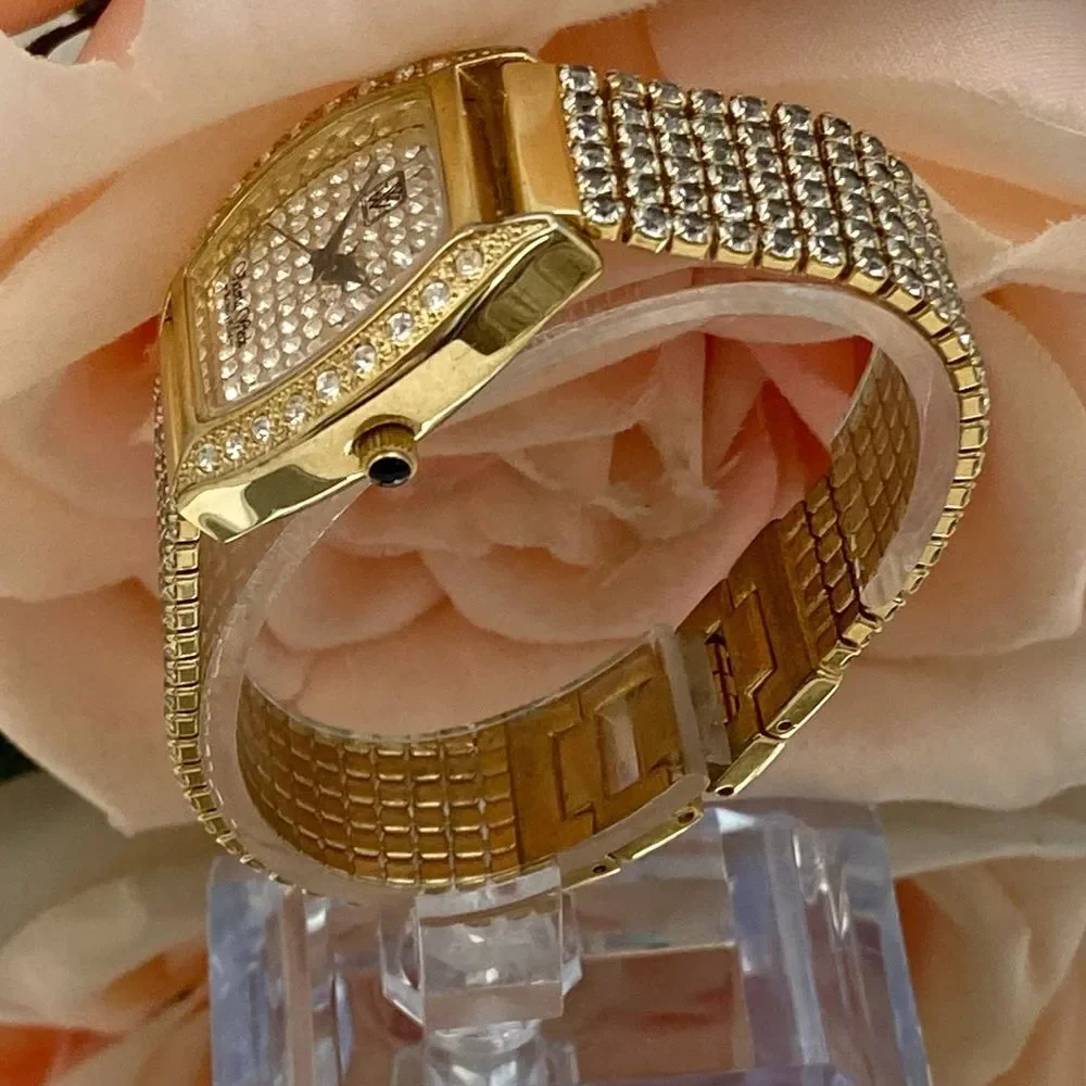 Victoria Weick Beverly Hills Pave Crystal Dial and Bezel Ladies Dress Watch